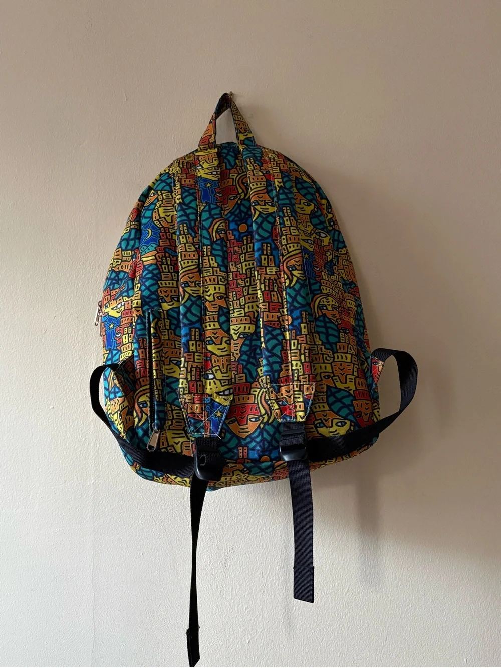 Jaima Art Multicolor Printed Backpack